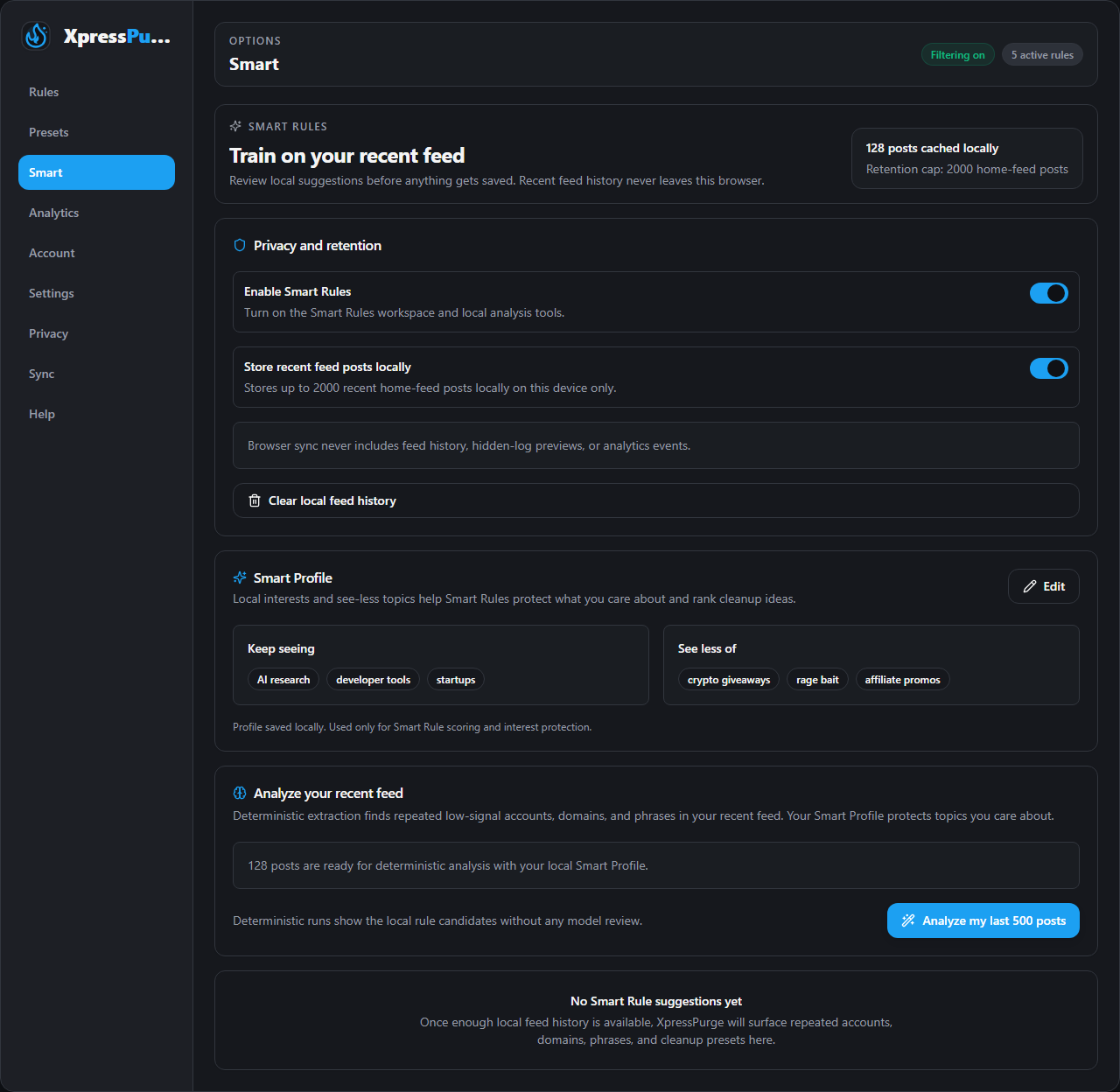 Smart Profile editor